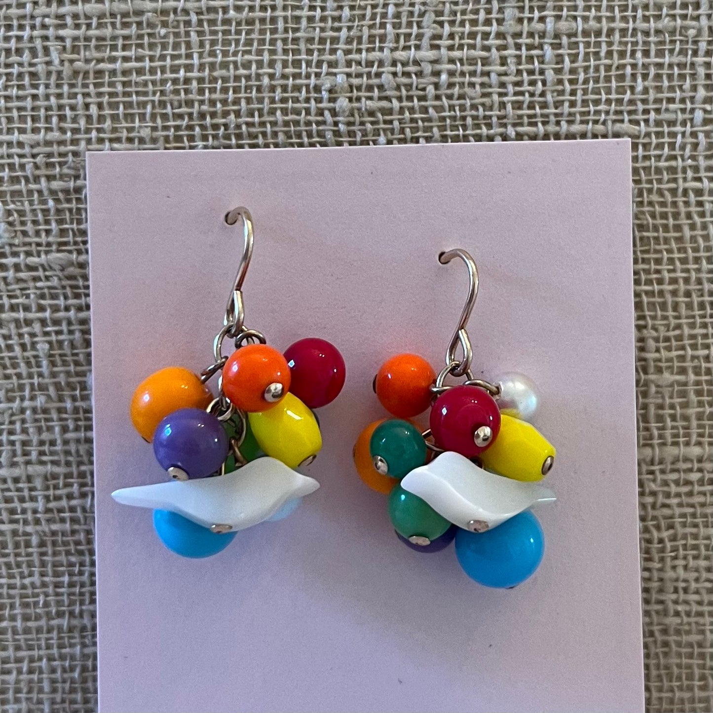 Rainbow Cluster Earrings